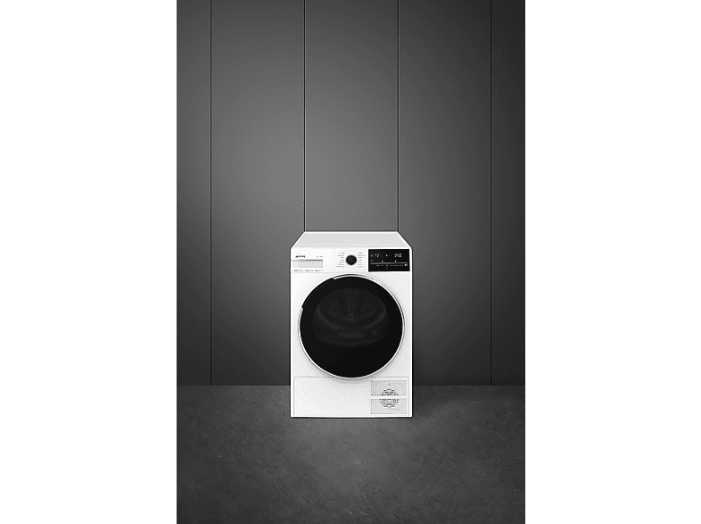 Secadora bomba de calor - Smeg DNP93SLES, Eléctrico, 9 kg, 14 programas, Blanco — foto 2