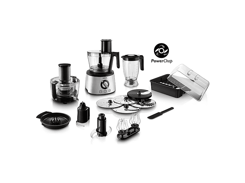 Robot de cocina - Philips HR7778/00, 1300 W, Acero inoxidable — foto 1
