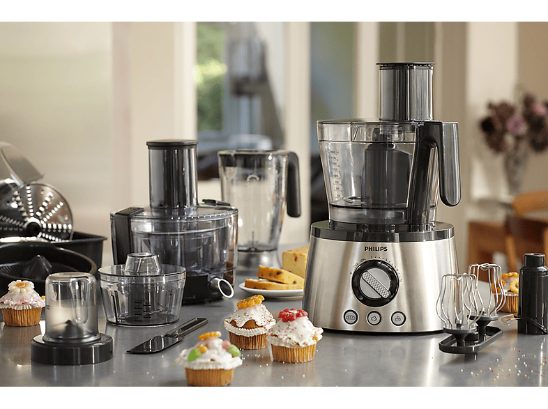 Robot de cocina - Philips HR7778/00, 1300 W, Acero inoxidable — foto 5