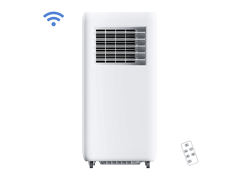 Aire acondicionado portátil - Activjet KPS-7000APP, 7000 fg/h, 2 velocidades, 25 m², 53 dB(A), Blanco