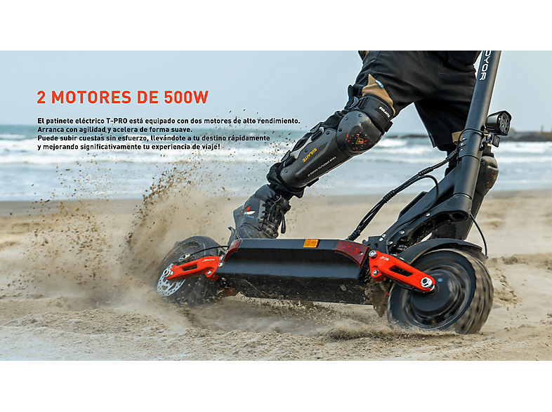 Patinete eléctrico - Joyor T-PRO, Pot. máx. 1000 W, Carga máx. 120 kg, negro (ref. 179048015) — foto 2