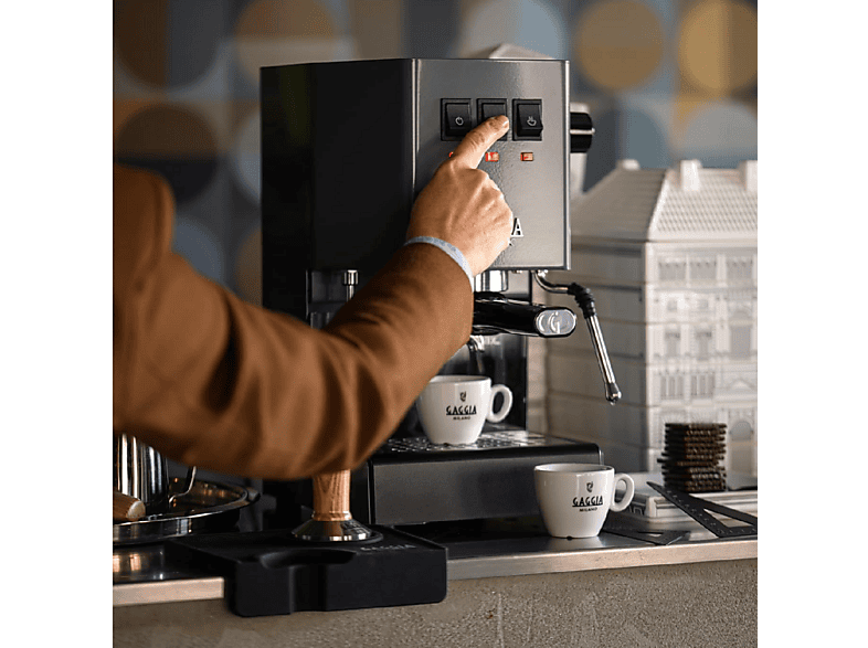 Cafetera express - Gaggia E24, 15 bar, 1200 W, 2 tazas, Gris — foto 3