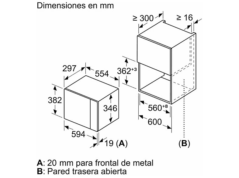 Microondas integrable - Balay 3CP5002N3, 1 kW, 5 niveles potencia, 20 l — foto 7