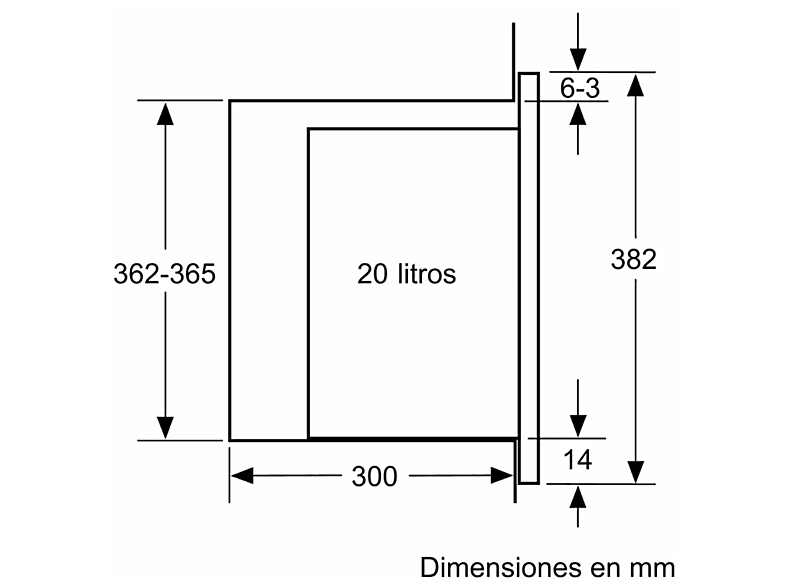 Microondas integrable - Balay 3CP5002N3, 1 kW, 5 niveles potencia, 20 l — foto 9