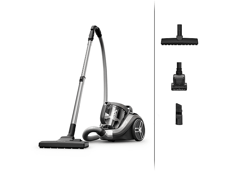 Aspirador sin bolsa - Rowenta RO4B50CH, 900 W, Depósito 2,5 l, Negro, Bronce