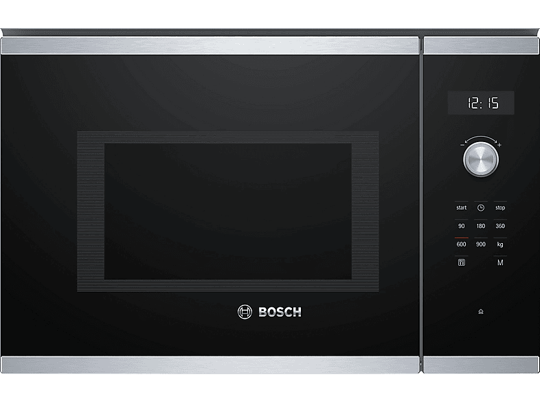 Microondas integrable - Bosch BFL554MS0, 900 W, 5 potencia, 25 l, Inox