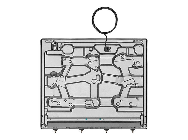 Placa de gas - Smeg 8017709233341, 4 zonas, Gas Natural, Gas Butano, Gas Propano, 59,5 cm, Inox — foto 4